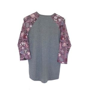 Lularoe Rare Buzz Lightyear Disney Toy Story Purple Gray Randy 3/4 Sleeve Top